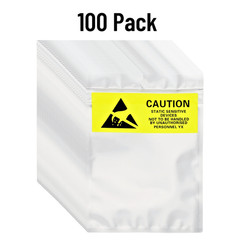Anti Static Shielding ESD Bags 4″ x 6″ Multi Pack Zip Resealable Translucent bag