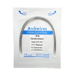 Dental Orthodontic Arch wire Stainless Steel S.S Round Rectangular Natural Form