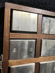 GAR M-15 MASTER STANDARDS SURFACE FINISH (TEXTURE) BLOCKS W Original Wooden Box