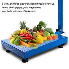 Heavy Duty 300kg Digital Shipping Scale with Rechargeable Battery & Auto Off New