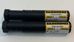 2 Guhring 12.0 MM Low Helix HSS Stub Length Uncoated 118 Point Spiral Drills New