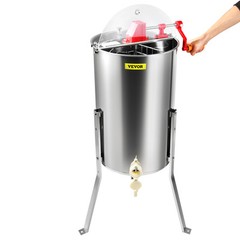 VEVOR Manual Honey Extractor Beekeeping Equipment 3 Frames Stainless Steel