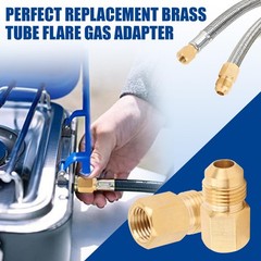 Brass Flare Tube Fittings Adapter Male 3/8″ to Female 0.5 inches,