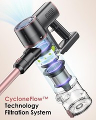 Vexilar Cordless Vacuum Cleaner 25Kpa Stick Vacuum with Self Standing