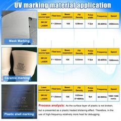 5W 355NM UV Laser Marking Engraver Machine For Glass Metal Wood Acrylic