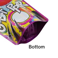 28g Resealable Food Storage Mylar Bags Smell Proof Foil Stand Up Pouches 100pcs