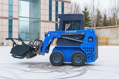 Mini Skid Steer Forestry Mulcher / TYPHON STOMP 509 Land Clearing Attachment