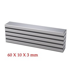 10/20/50pcs N52 Strong Neodymium Magnets Rare Earth Lifting Magnets 60x10x5mm3mm