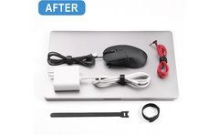 8 Inches Reusable Cable Ties | Adjustable Cord Wraps, Cable Straps | Hook & Loop