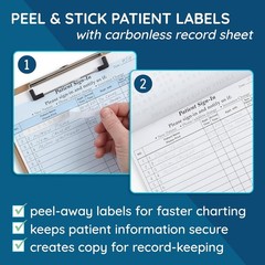 Blue Summit Supplies 125 Patient Sign in Sheets HIPAA