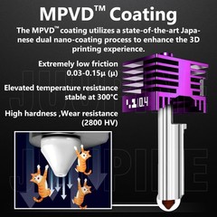 Wefuit Mpvd Hotend For Bambu Lab X2D P2S H2D H2S H2C A1 A1Mini Nozzle Upgrade