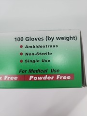 Shamrock Synthetic Vinyl Examination Gloves Powder Free X-Large 1 Box 100ct