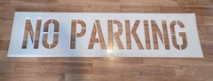 12″×66-3/4″ L NO PARKING Stencil 1/8″ LDPE Reusable Lot Of 4