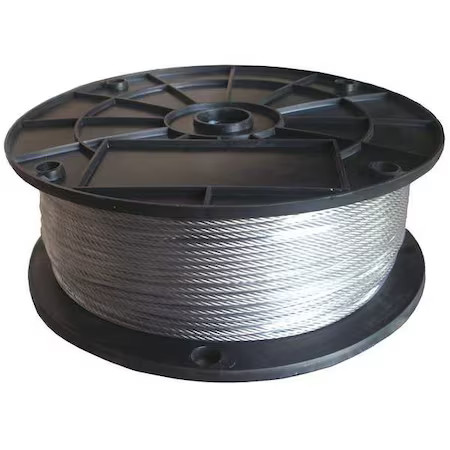 Cable, 3/8 In., 50 Ft., 7 X 19, Ss, 33Rh15