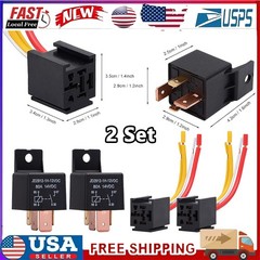 12V 80A Heavy Duty Relay 4Pin SPST Normal DC Normal Open Relay Car Van Motorbike