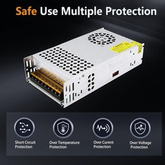 DC 48V 12A 600W Power Supply AC to DC Converter 110V to 48V Power Adapter 48V…