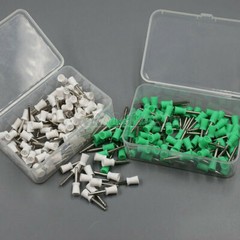 100Pcs Dental Rubber Prophy Teeth Polish Polishing Cups Latch Type Brushes USA