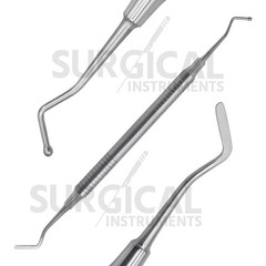 3 Pcs Dental Composite Filling Instrument Ball Tip Burnisher Flat Spatula Silver