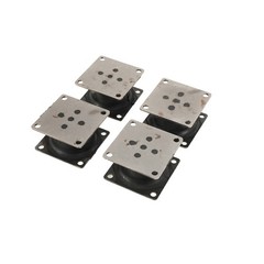 4PCS Vibratory Plate Compactor Rubber Isolator Shock Mount For Stanley Hydraulic
