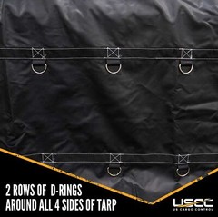 Heavy Duty Coil Tarp – 7’x7’x7′ – 18 oz. Black Tarp