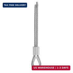 1/16″ Stainless Steel 304 Cable Wire Rope 33FT with Aluminum Sleeve Thimble | 7x