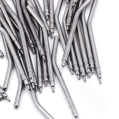 50 Pcs Dental Air Water Triple 3-Way Spray Syringe Metal Spray Nozzle Tips