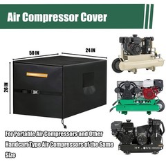 Waterproof Air Compressor Cover – Heavy-Duty 600D Oxford Fabric, Fits 50″x24″x26