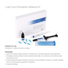 Dentex Dental Orthodontic Bonding Light Cure Adhesive Paste Primer Etchant Kit