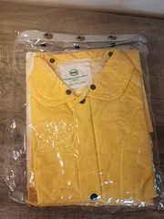 NEW Boss 3 Piece Slicker Yellow Rain Suit 35MM Removable Hood Lined Mens Size M