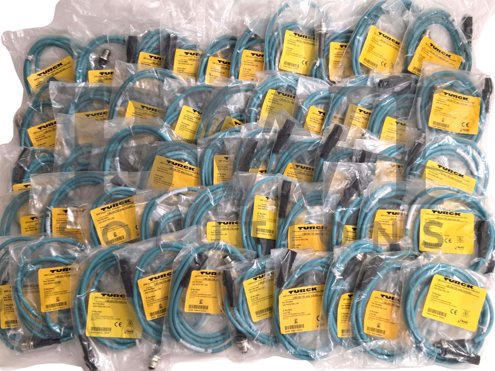 SEALED Turck RJ45 FKFDD 440-1.5M Female Ethernet Receptacle U-61793 Lot of 50