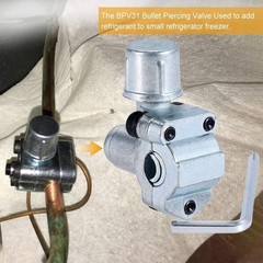 With BPV31 Bullet Piercing Tap Valve for A/C Refrigerant System R134a/R-12/R-22