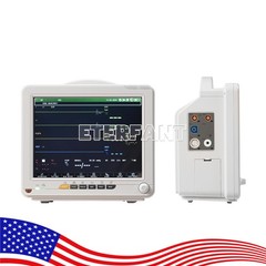 12″ Patient Monitor ICU CCU Vital Sign for Hospital ECG NIBP RESP TEMP SPO2 PR