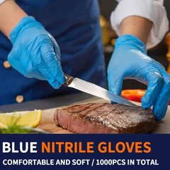 1000Pcs 4.5 Mil BLUE Nitrile Exam Gloves S/M/L/XL Latex-Free Medical Grade