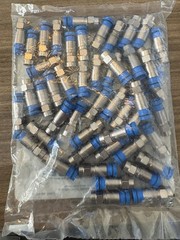 50pcs Belden SNS1P6 Snap-N-Seal F Connector Blue for RG6 Coaxial Cables bin46