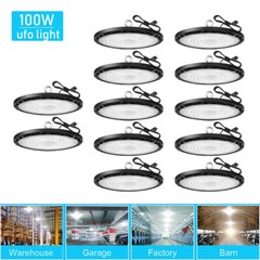 12Pack UFO Led High Bay Light 100W Commercial Industrial Factory Warehouse Light