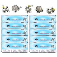 US Dental Ortho Braces Metal/Ceramic Roth/MBT Brackets 018/022 Slot Hooks 345/3