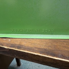 Vintage RAACO Corp Green Metal Storage Cabinet 25 Drawer Made In Denmark EMPTY!