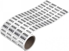 1-10000 Self Adhesive Consecutive Number Inventory Labels Stickers Waterproof