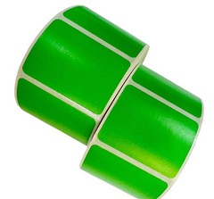 Direct Thermal Zebra Labels- 3×2 Green Colored 700 Labels per roll 1-12 Rolls
