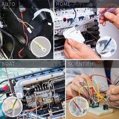 Waterproof Copper Wire Crimp Connectors Assortment Heat Shrink Ring Terminals