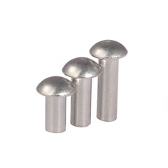 3mm 4mm 5mm 6mm Solid Aluminium Half Round Head Rivets Dome Rivet M3 M4 M5 M6
