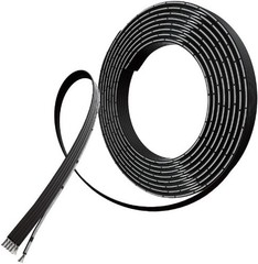 24 Gauge AWG Silicone Ribbon Cable 6 Pin Black 5 ft Flat Flexible Stranded
