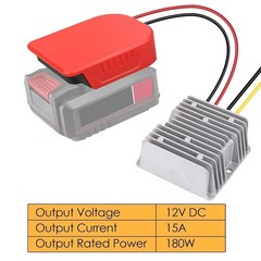 DC 18V to 12V Step Down Converter for Bauer 20V Battery Adapter for Power Whe…