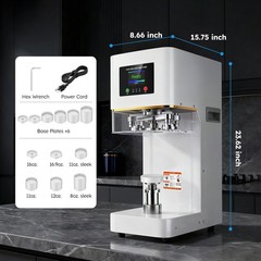 Commercial soda and coffee can sealing machines, automatic can sealing machines