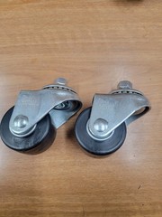 Merrick Machine M350005 2.5 in. Stud Mount Swivel Polyolefin Caster Black. 2pk