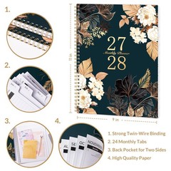 2027-2028 Monthly Planner – Jan 2027 – Dec 2028, 2 Year Monthly Calendar 2027…