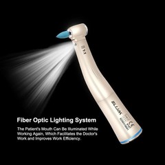 Dental Low Speed Handpiece Fiber Optic 1:1 Contra Angle Handpiece With LED Light