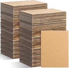 50 Pack Corrugated Cardboard Sheets Flat Hard Cardboard Inserts Back to Schoo…