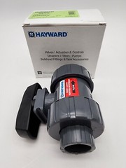 Hayward TB1075STZ 3/4″ PVC True Union Ball Valve w/ FPM O-Rings, Socket/Threaded