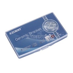 AZDENT Dental Ceramic Brackets Orthodontic Braces Roth.022 345 Hooks 20pcs /kit